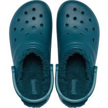 Crocs Classic Lined Clog blaugrün Sandale Sandale/Hausschuhe